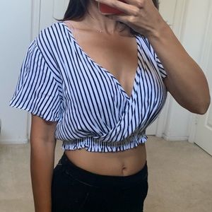 Cotton on striped crop top. New w tags!